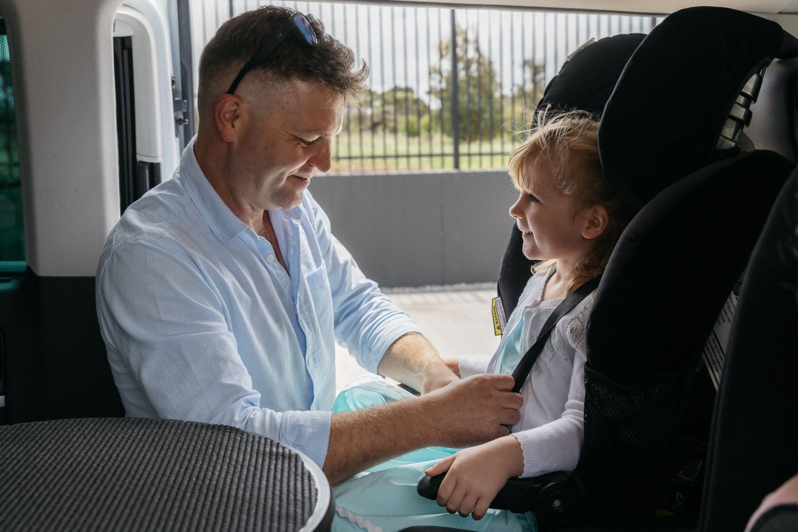 Owner caring for a child passenger — the personal touch