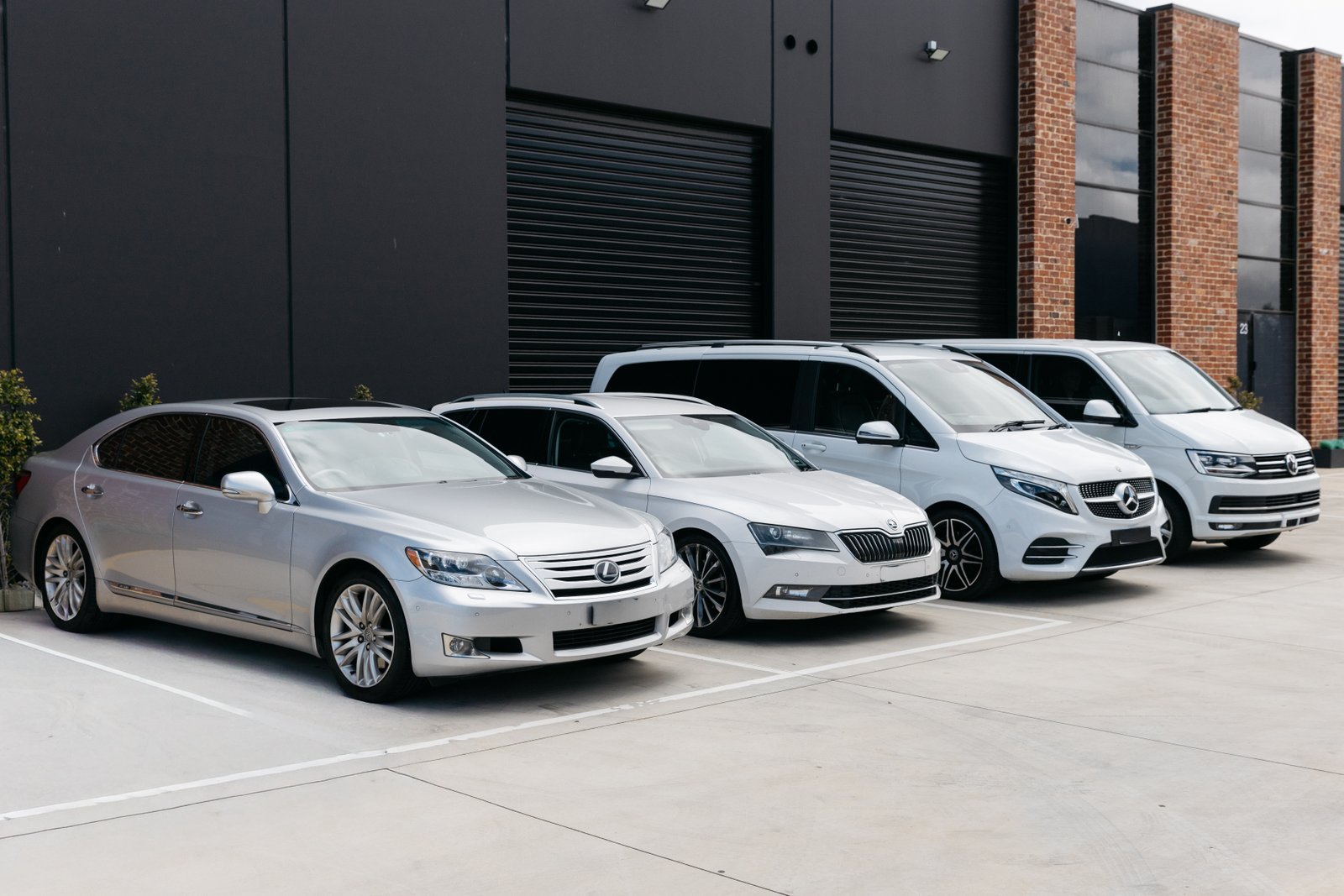 Our fleet of 4 luxury vehicles