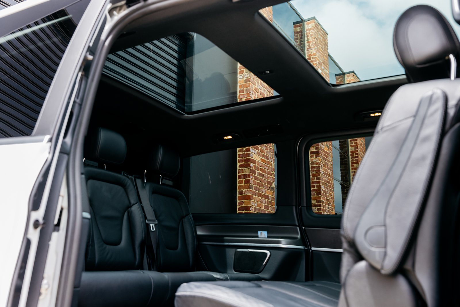 Luxury Mercedes van interior — perfect for winery tours